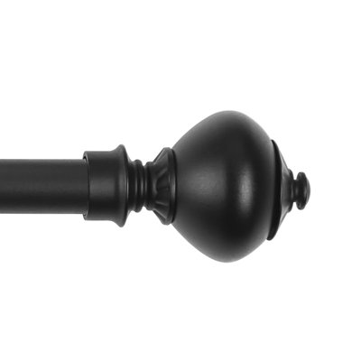 Black Single Rod Curtain Hardware Amp Accessories You Ll